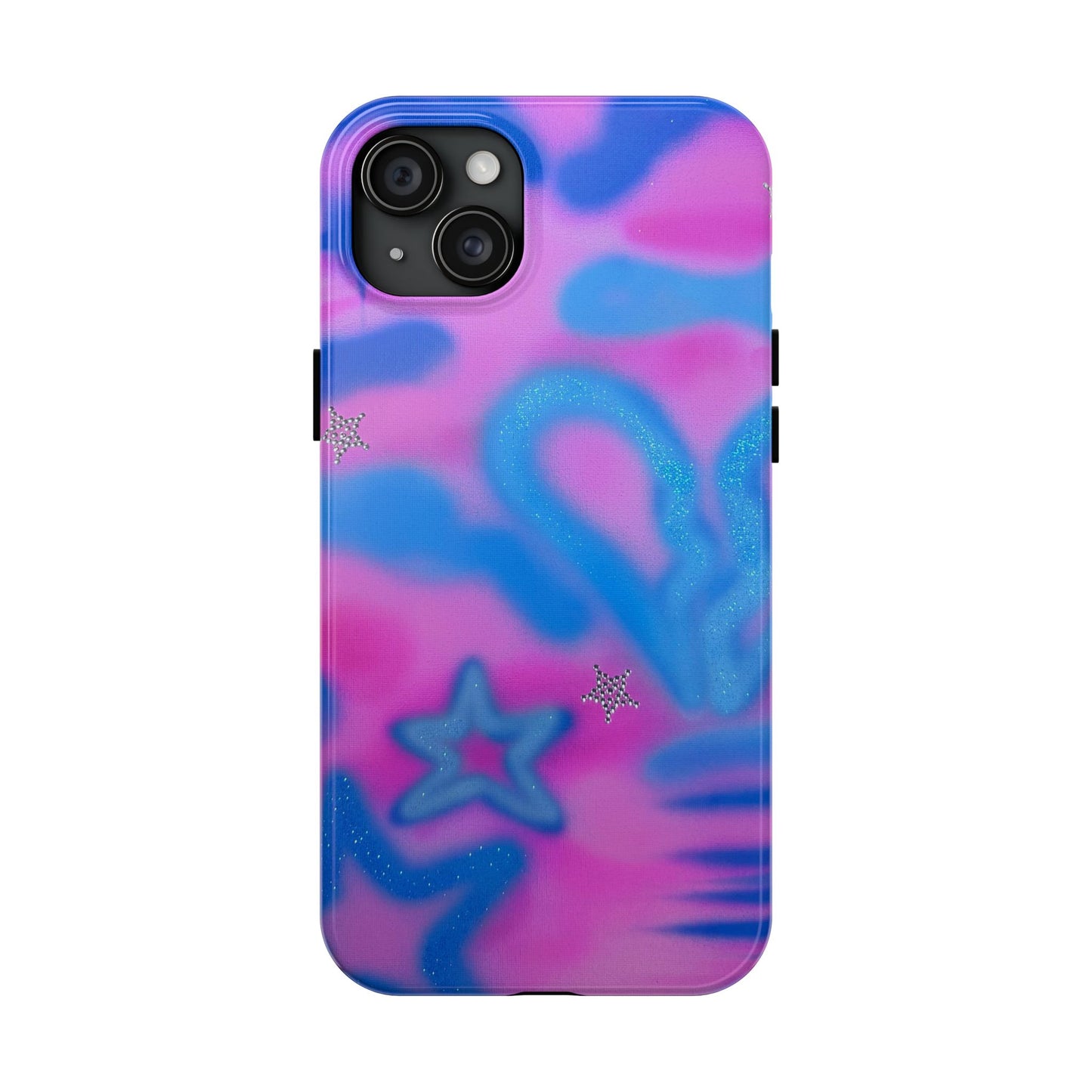 "blue camo" airbrush iPhone case