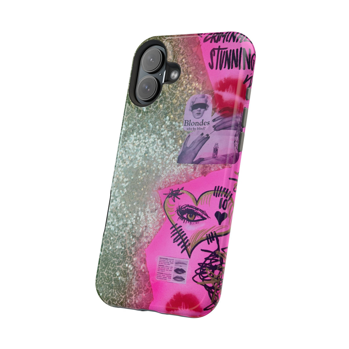 MagSafe "glitter gloss" airbrush iPhone case