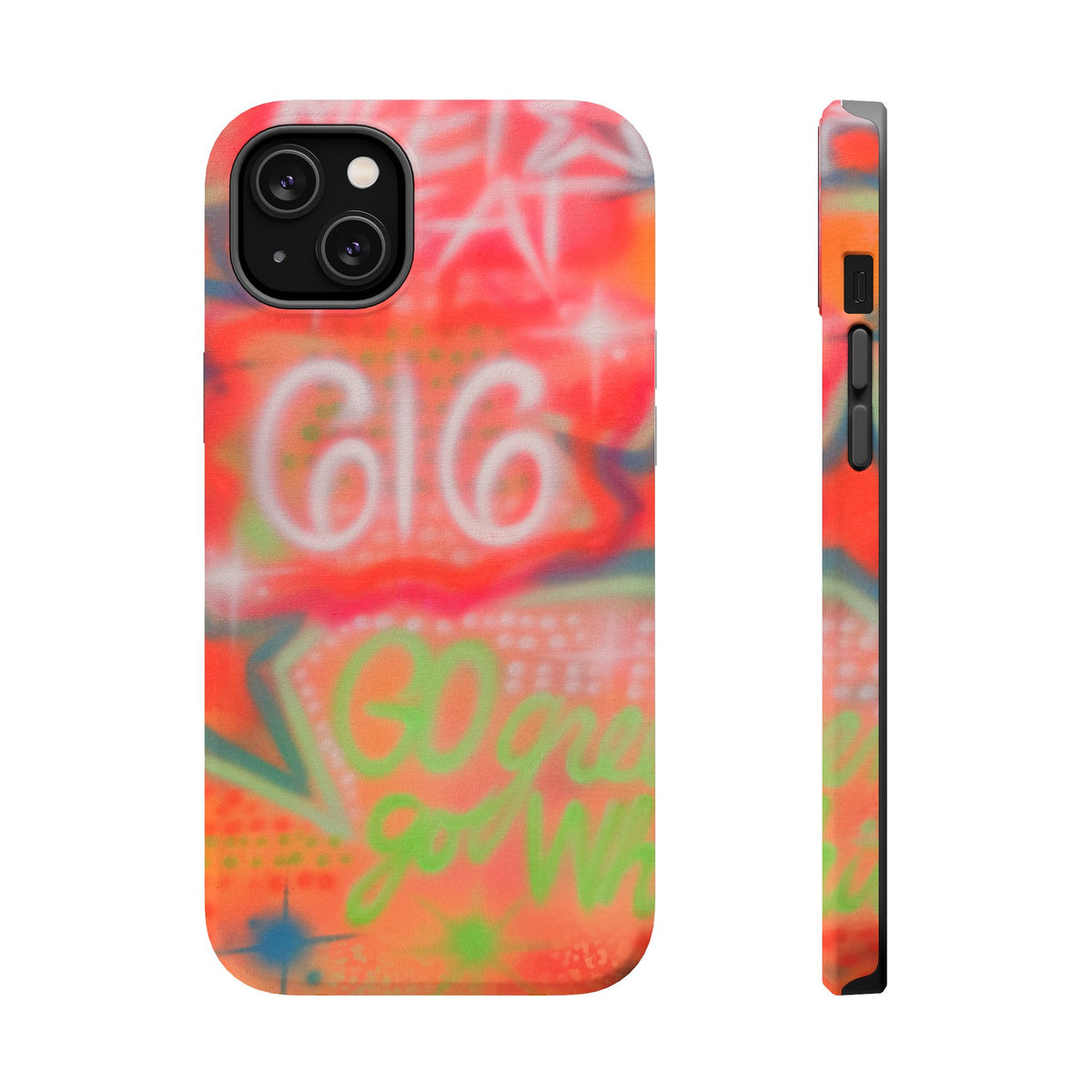 MagSafe custom @msualphaphi airbrush iPhone case