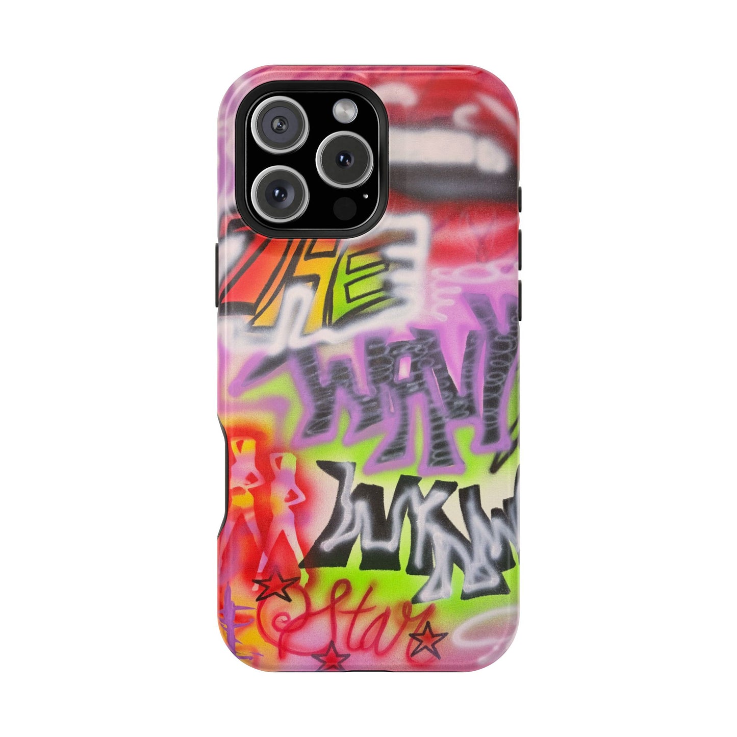 MagSafe "wynwood gold" airbrush iPhone case