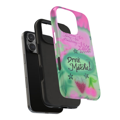 "matcha!" airbrush iPhone case