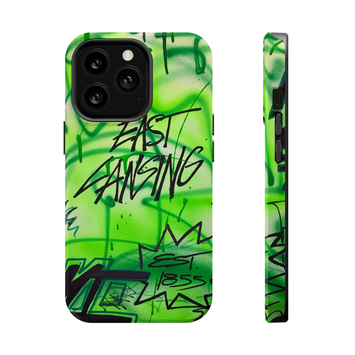 MagSafe "east lansing, mi" airbrush iPhone case