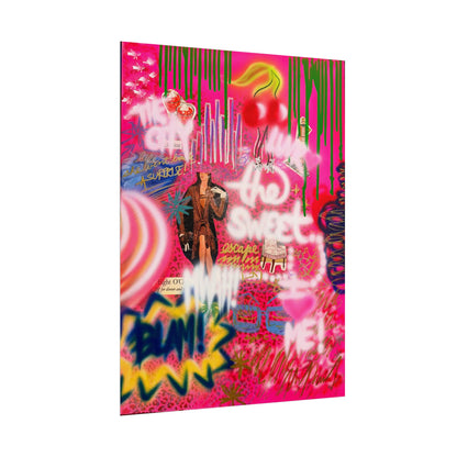 "sweet escape" airbrush rolled print