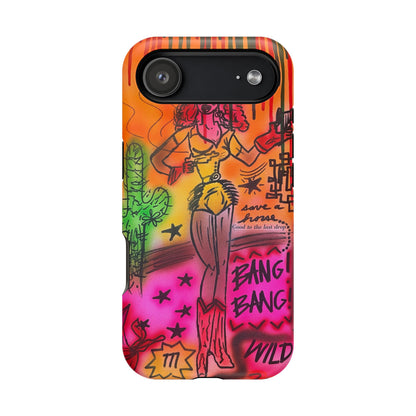 MagSafe "wild, wild west" airbrush iPhone case