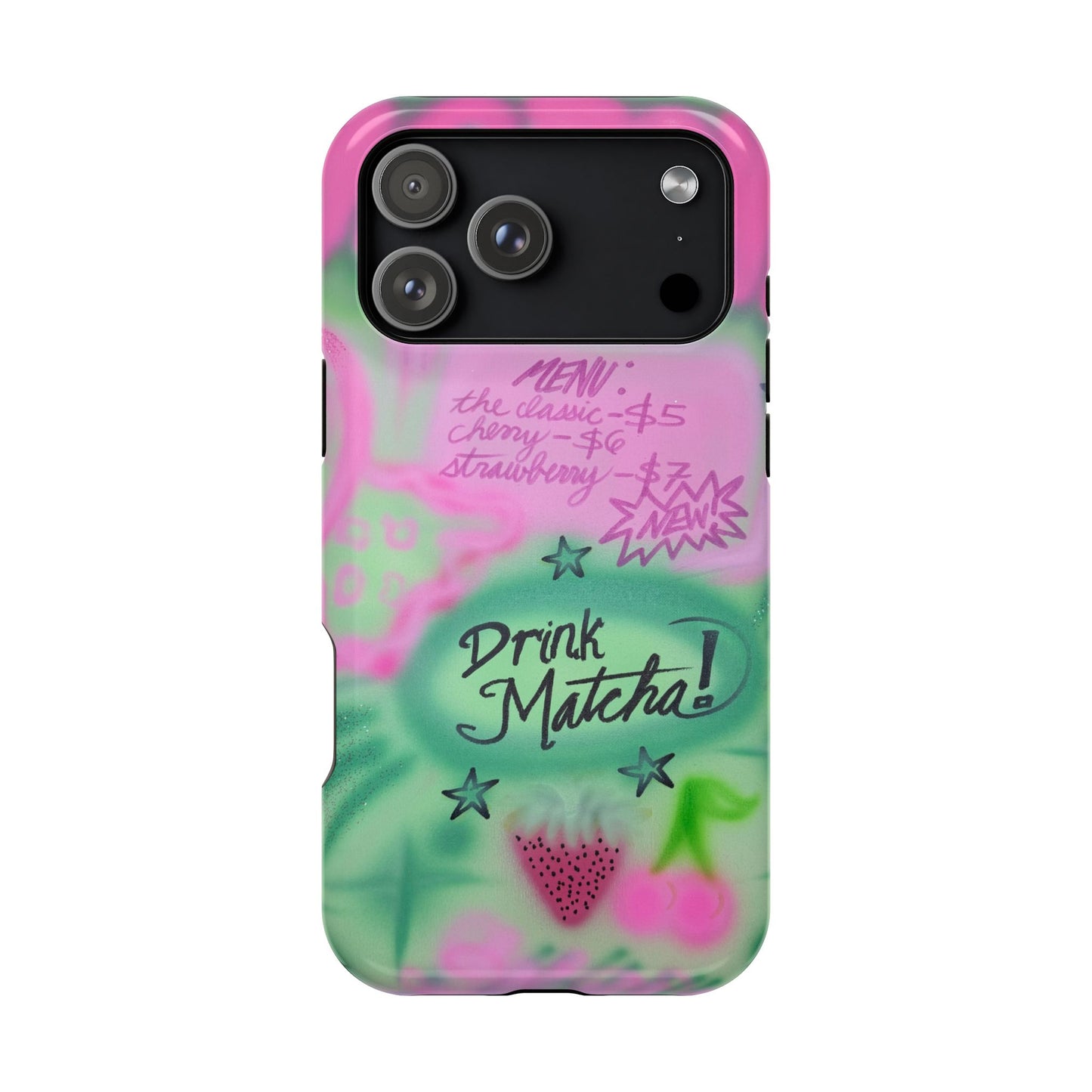 MagSafe "matcha!" airbrush iPhone case
