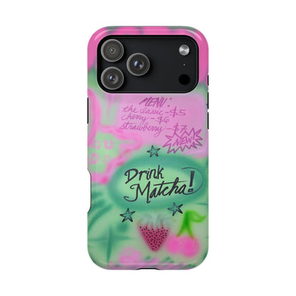 MagSafe "matcha!" airbrush iPhone case