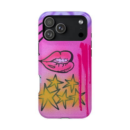 MagSafe "star drip" airbrush iPhone case