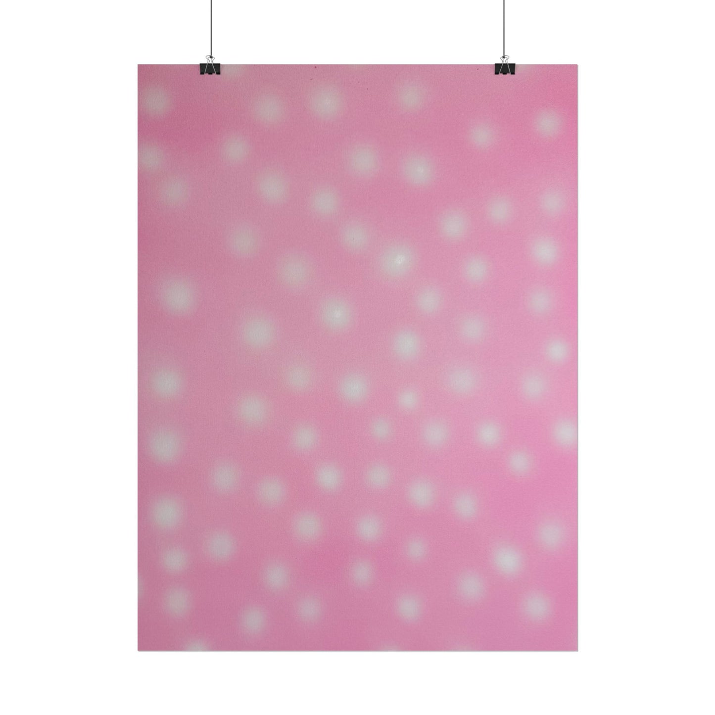 "strawberry swirl polka dot" airbrush rolled print