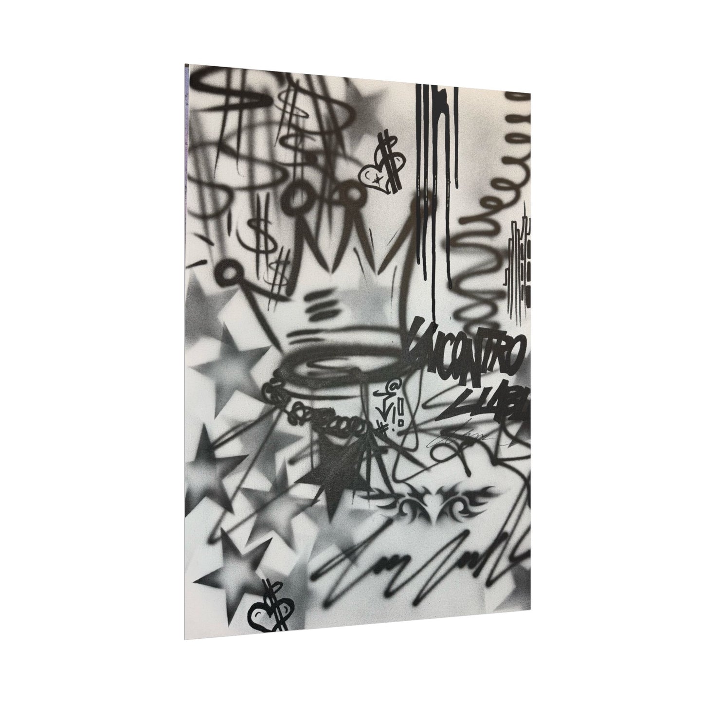 early access airbrush rolled print