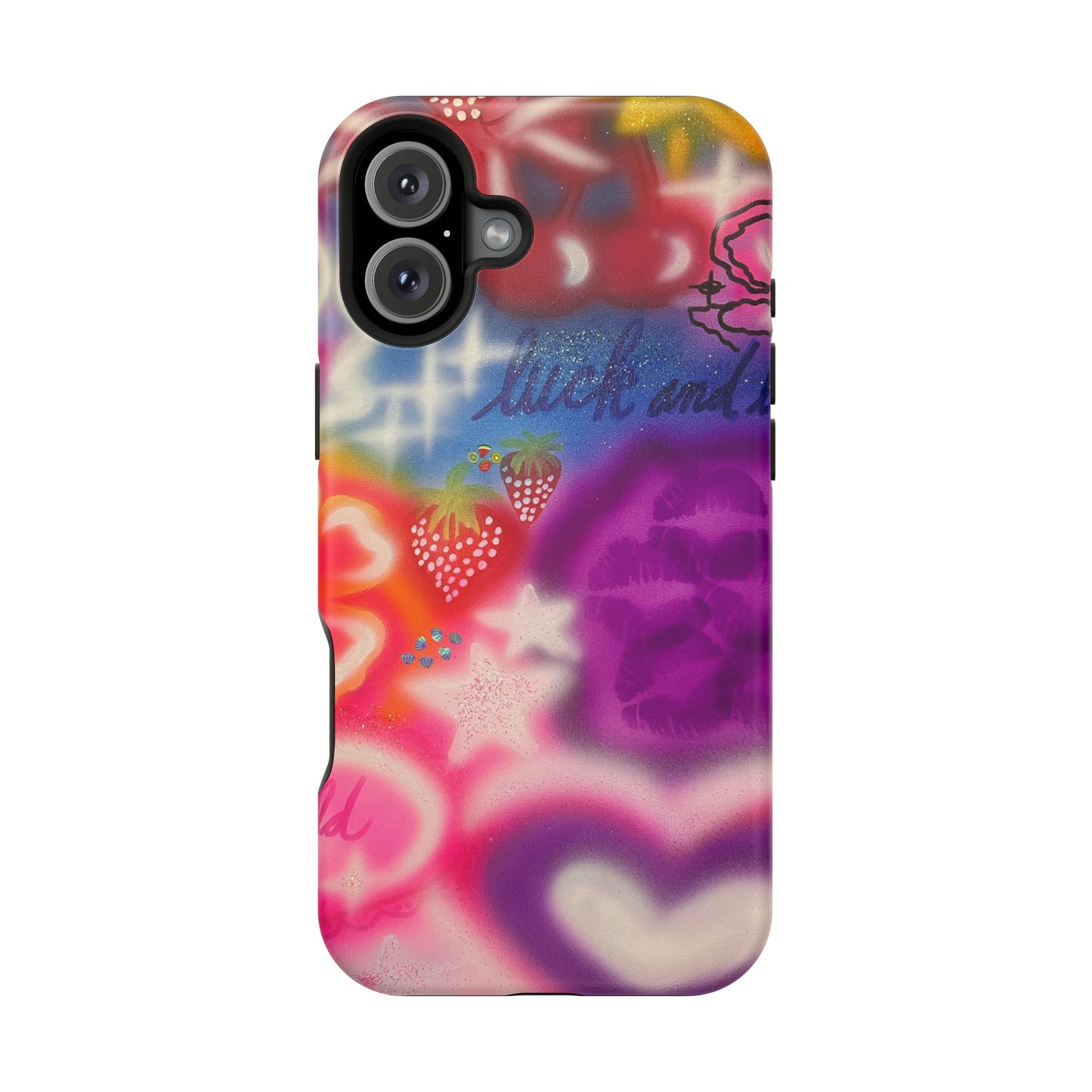 MagSafe „luck & luv pt. 2“ Airbrush iPhone Hülle