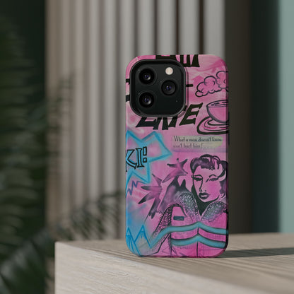 MagSafe "avant le ski" airbrush iPhone case