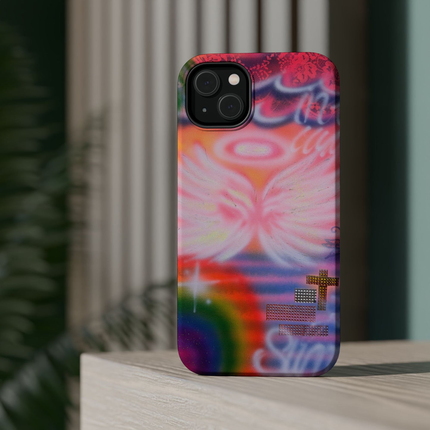 MagSafe "summer bliss" airbrush iPhone case