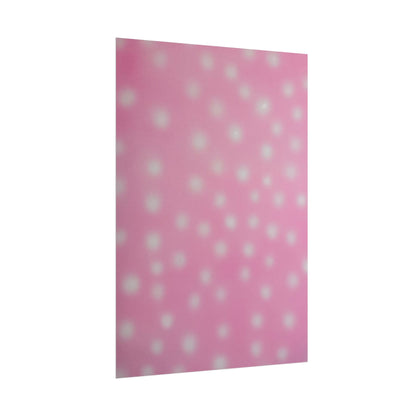 "strawberry swirl polka dot" airbrush rolled print