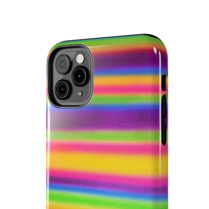 "colorful stripes" airbrush iPhone case