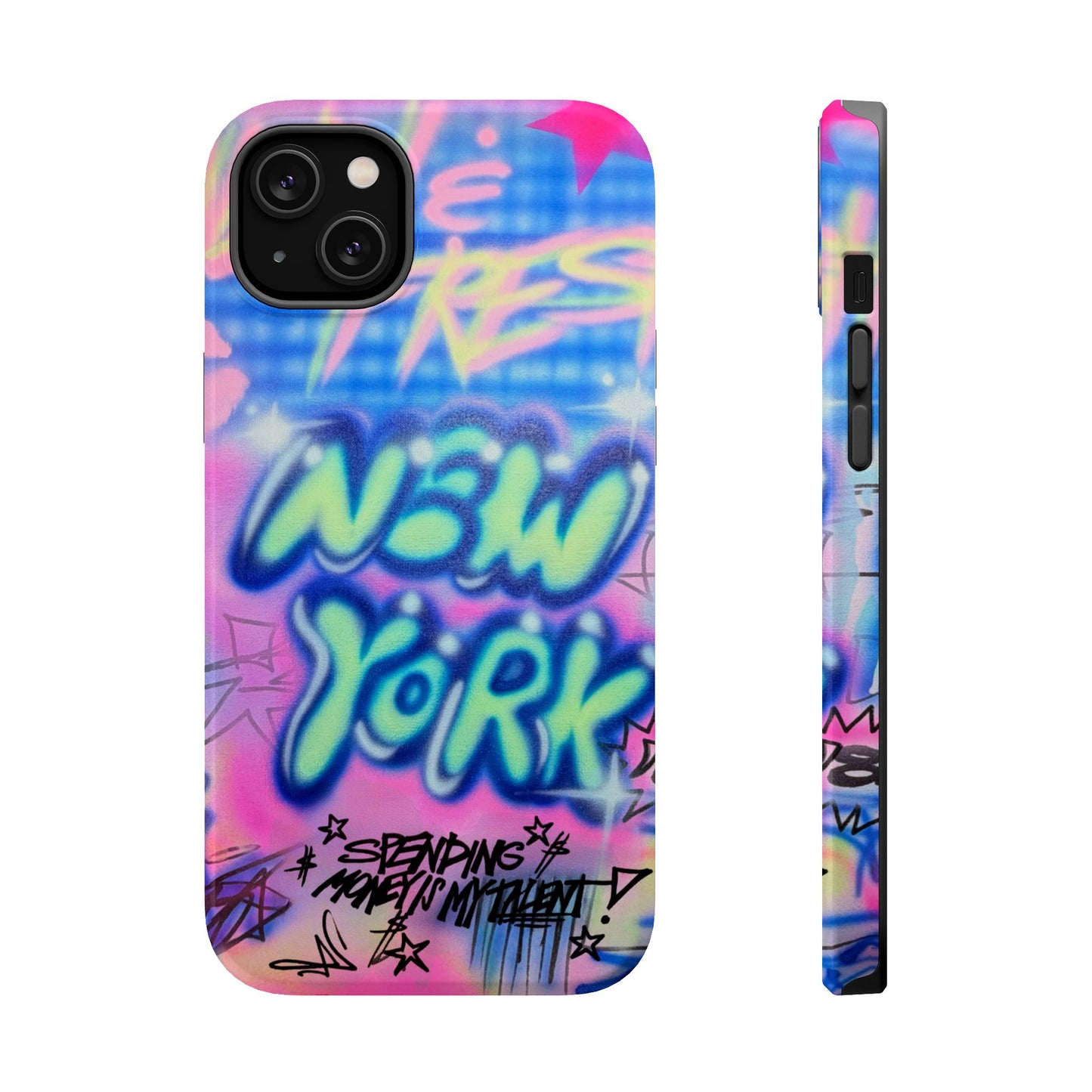 magsafe "spending $$ is my talent" airbrush iPhone case