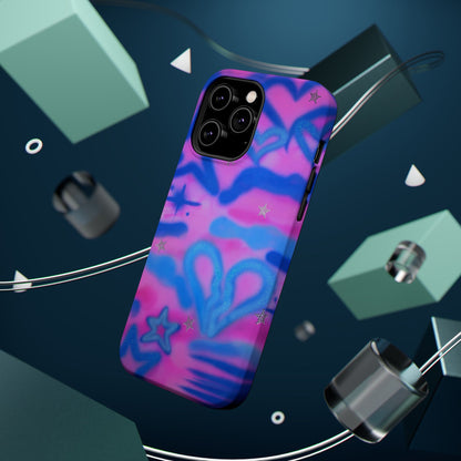 MagSafe "blue camo" airbrush iPhone case