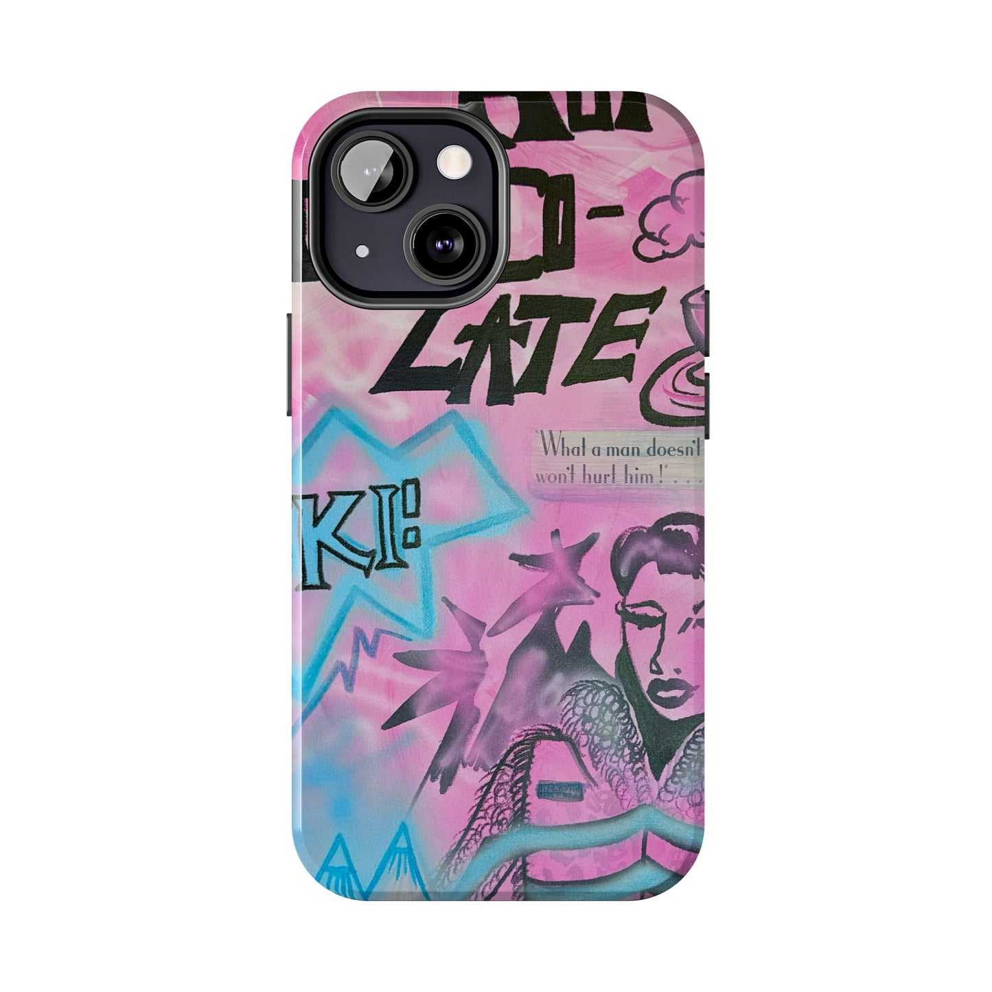 "avant le ski" airbrush iPhone case