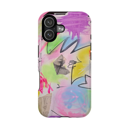 MagSafe "pastel static" airbrush iPhone case
