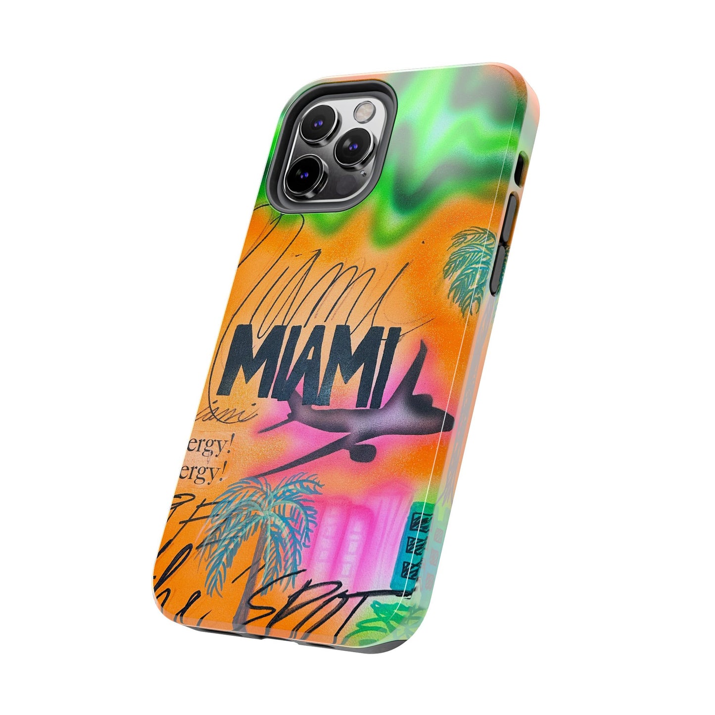 "miami, fl" airbrush iPhone case