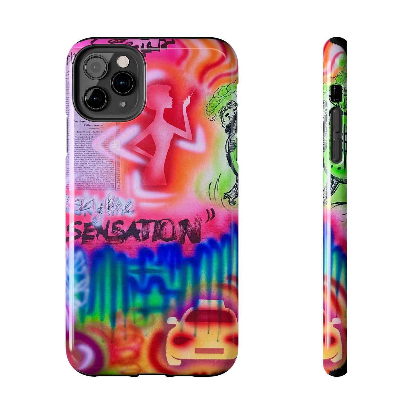 "skyline sensation" airbrush iPhone case