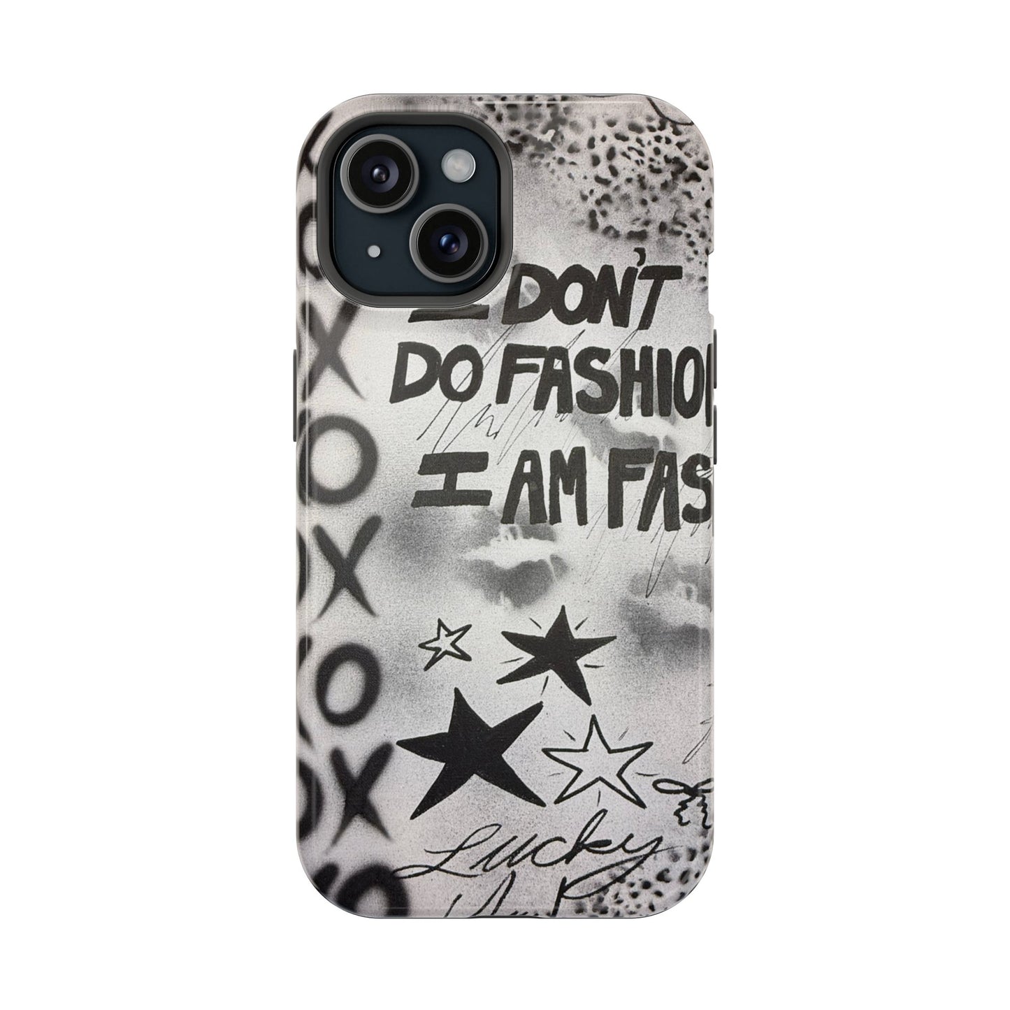 MagSafe "i am fashion" airbrush iPhone case