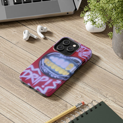 "tooth drip" airbrush iPhone case
