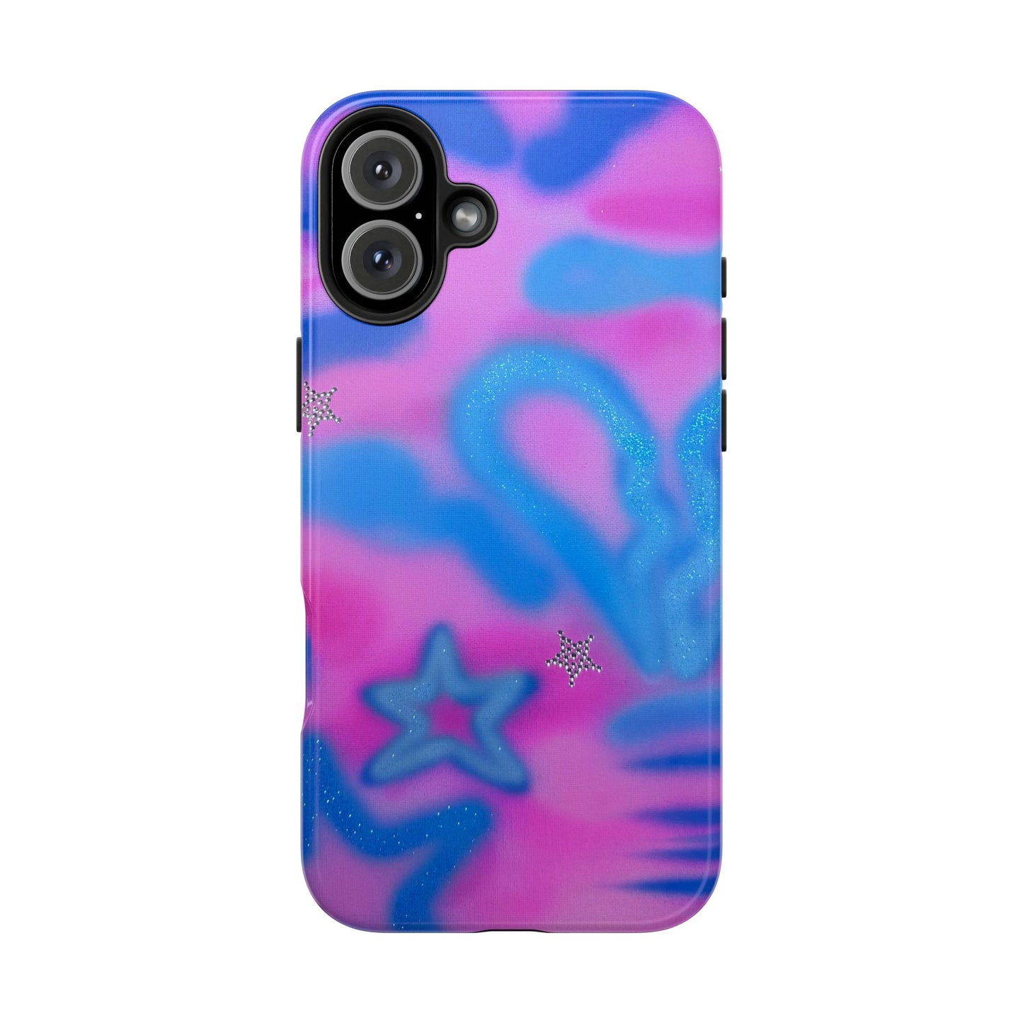 "blue camo" airbrush iPhone case