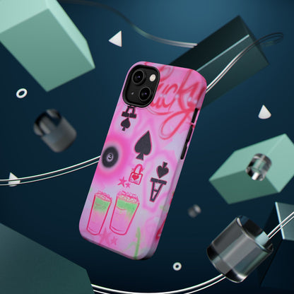 MagSafe "lucky ace" airbrush iPhone case