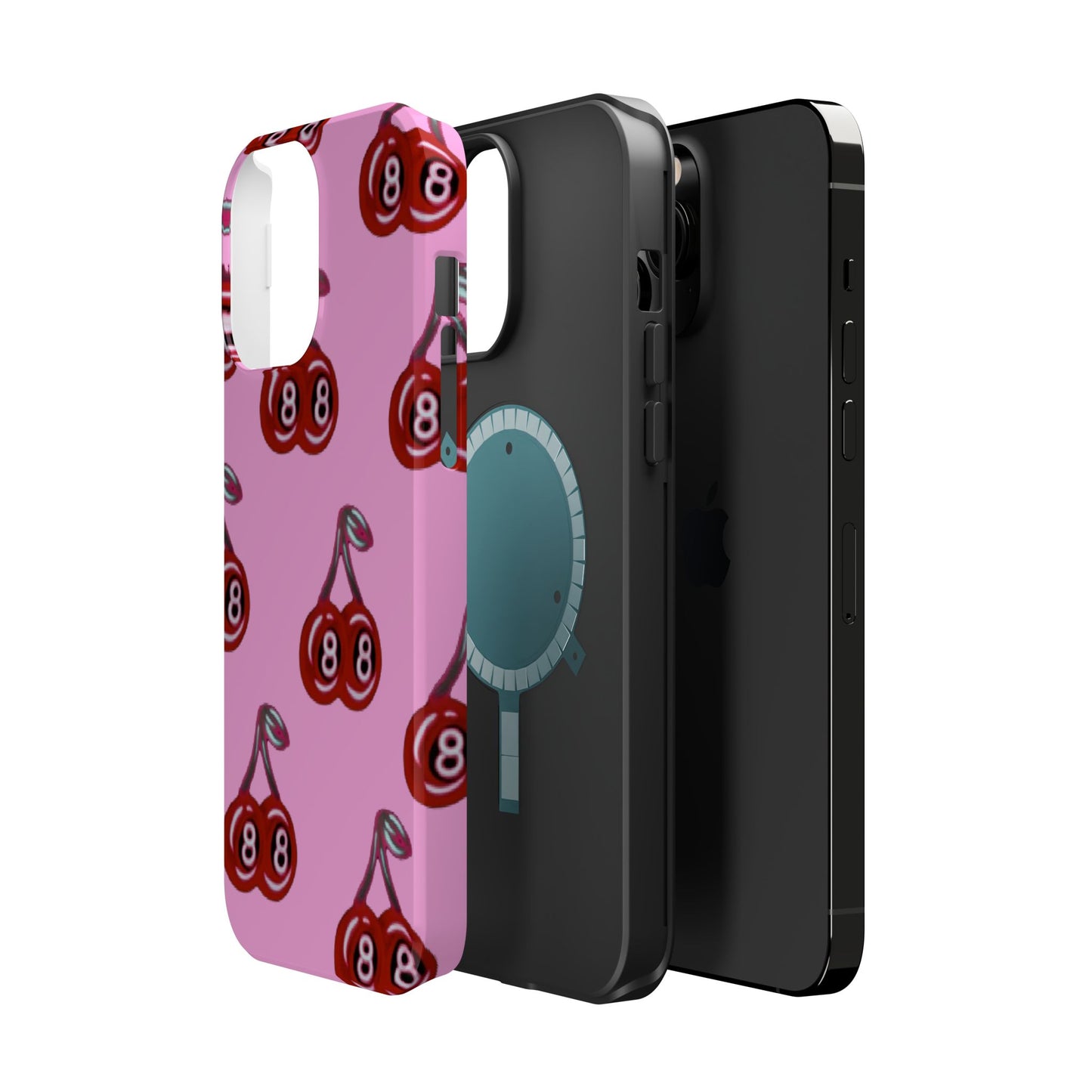 MagSafe "cami cherry pink" Airbrush iPhone Hülle
