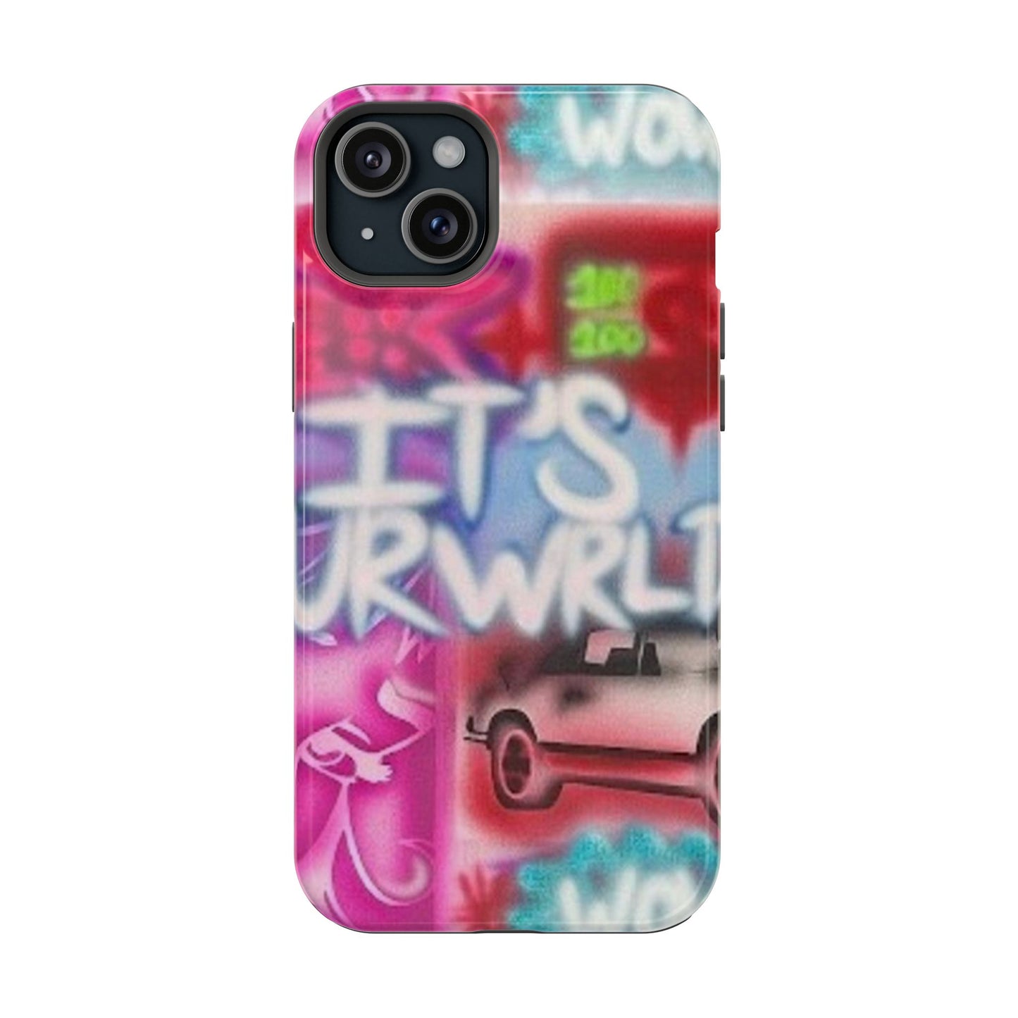 MagSafe „its ur WRLD“ Airbrush iPhone Hülle