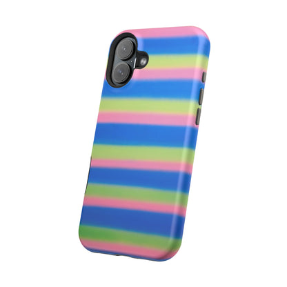 MagSafe "sherbet stripes" airbrush iPhone case