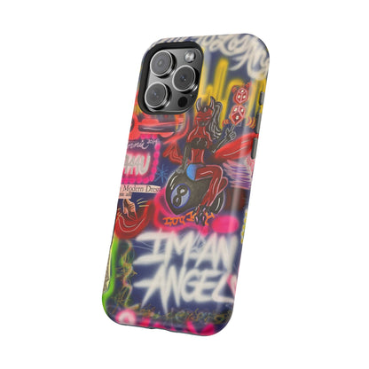 MagSafe "im an angel" airbrush iPhone case