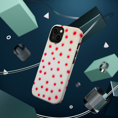 MagSafe "vanilla cherry polka dot" airbrush iPhone case