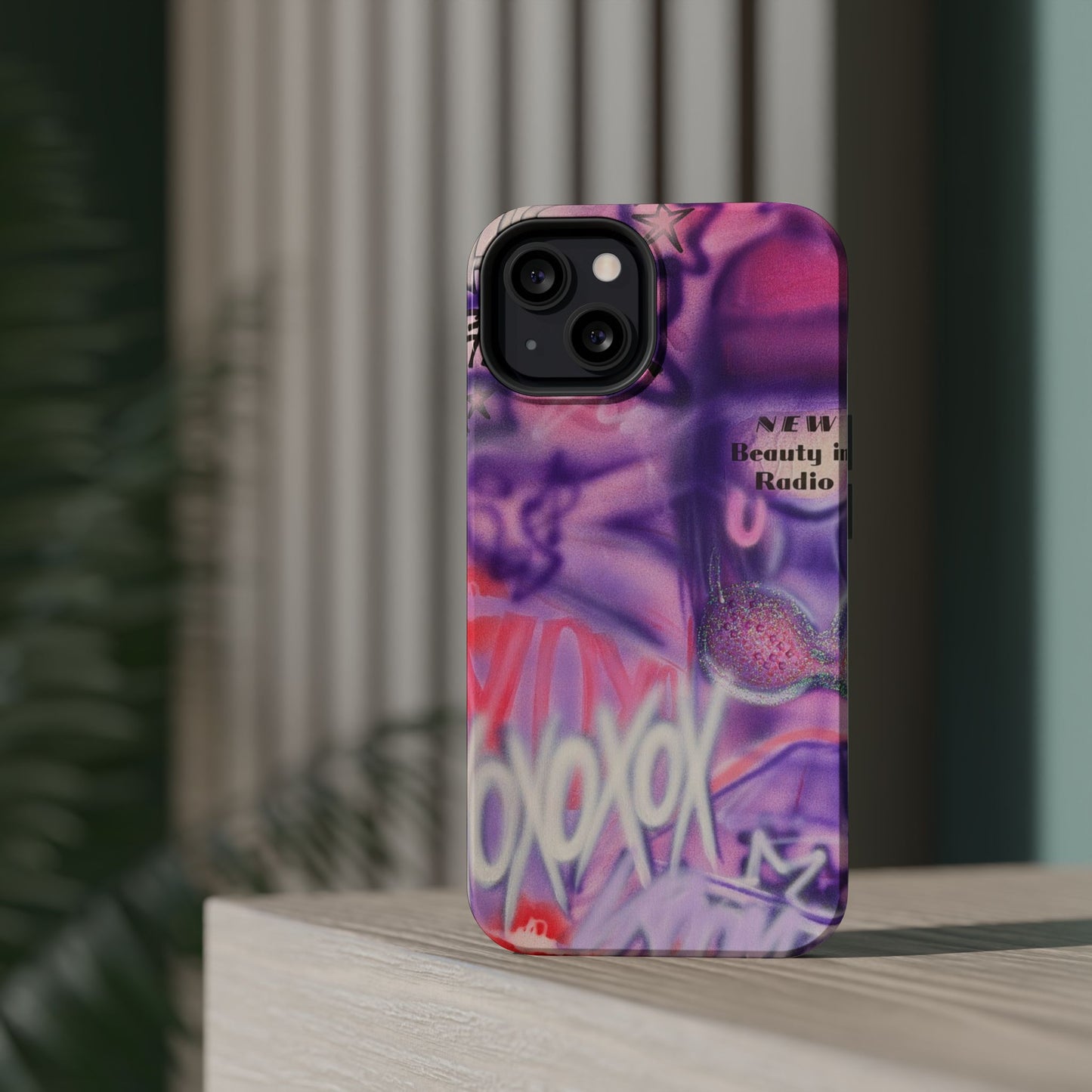 MagSafe "mic check" airbrush iPhone case