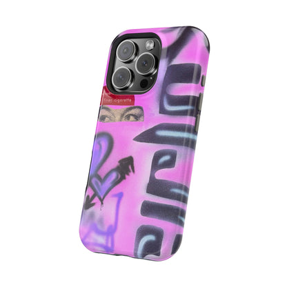 MagSafe "purple princess" airbrush iPhone case
