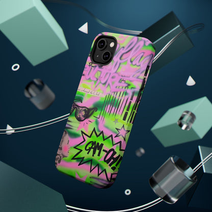 MagSafe "green camo" airbrush iPhone case