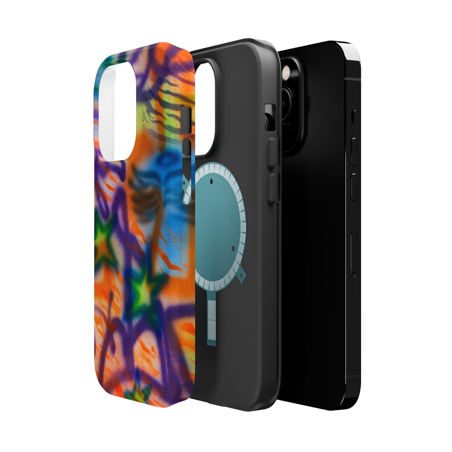MagSafe "streetwear angel" airbrush iPhone case