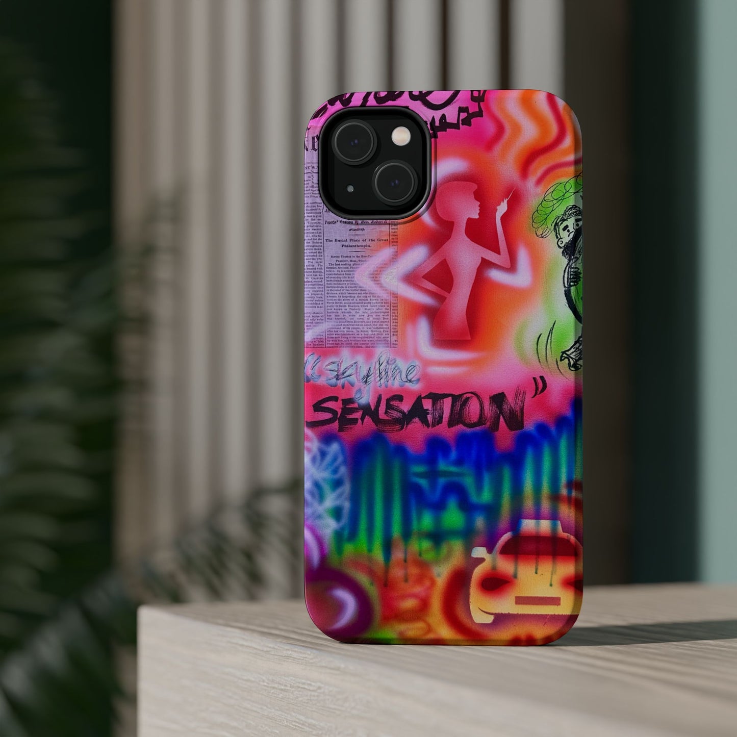 MagSafe "skyline sensation" airbrush iPhone case