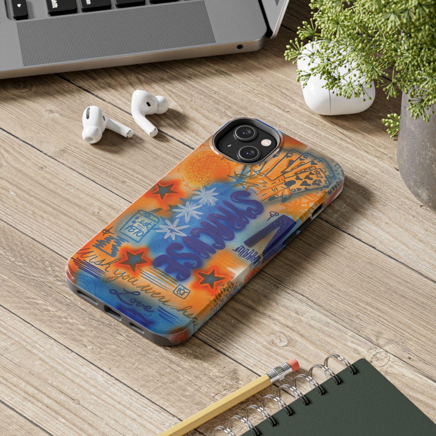 "syracuse" airbrush iPhone case