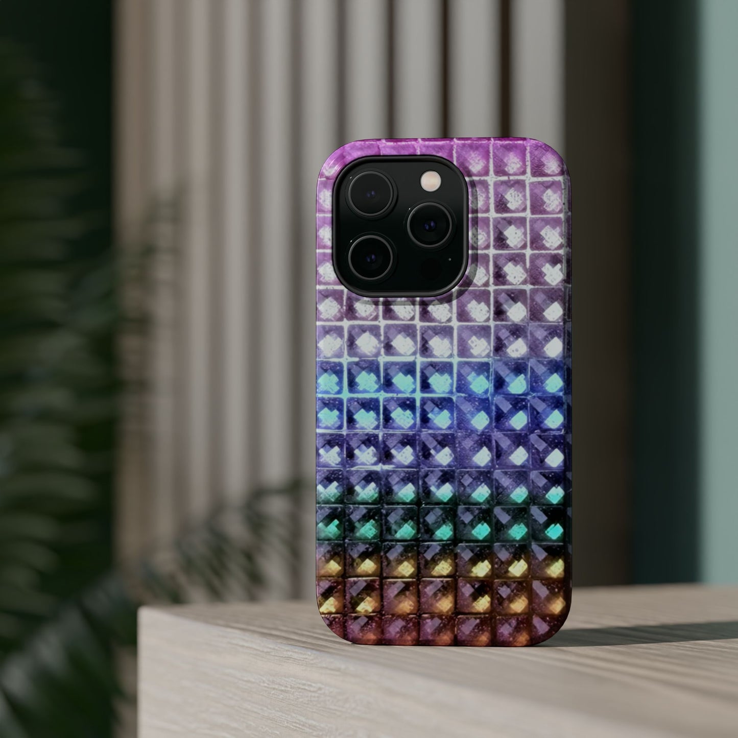 MagSafe "multicolor studs" airbrush iPhone case