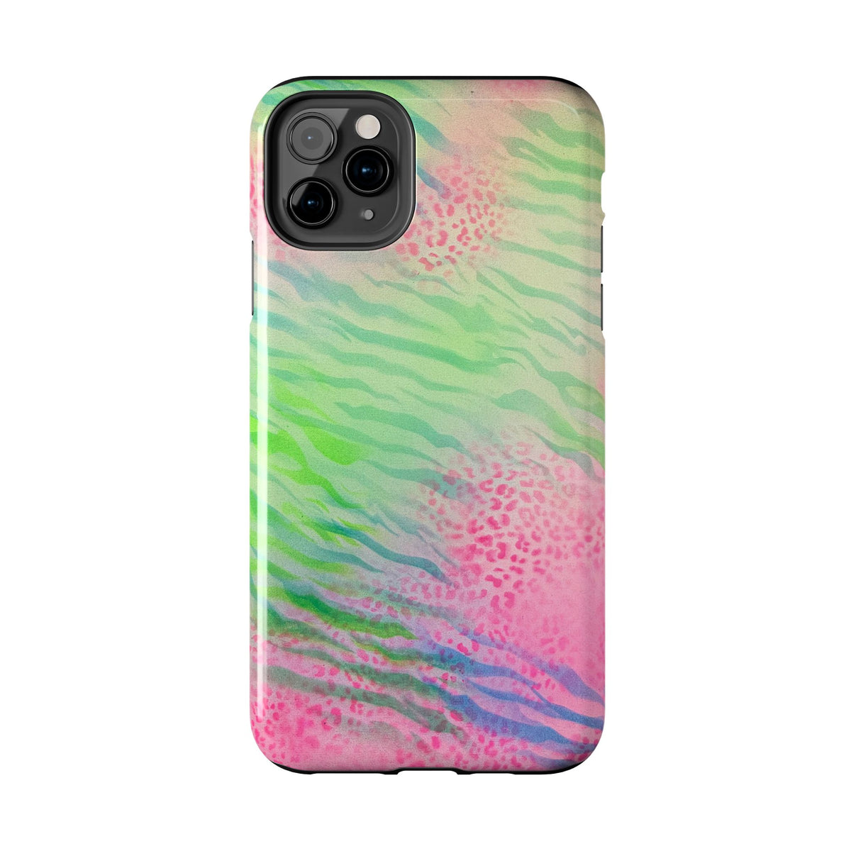 "teal cheetah" airbrush iPhone case