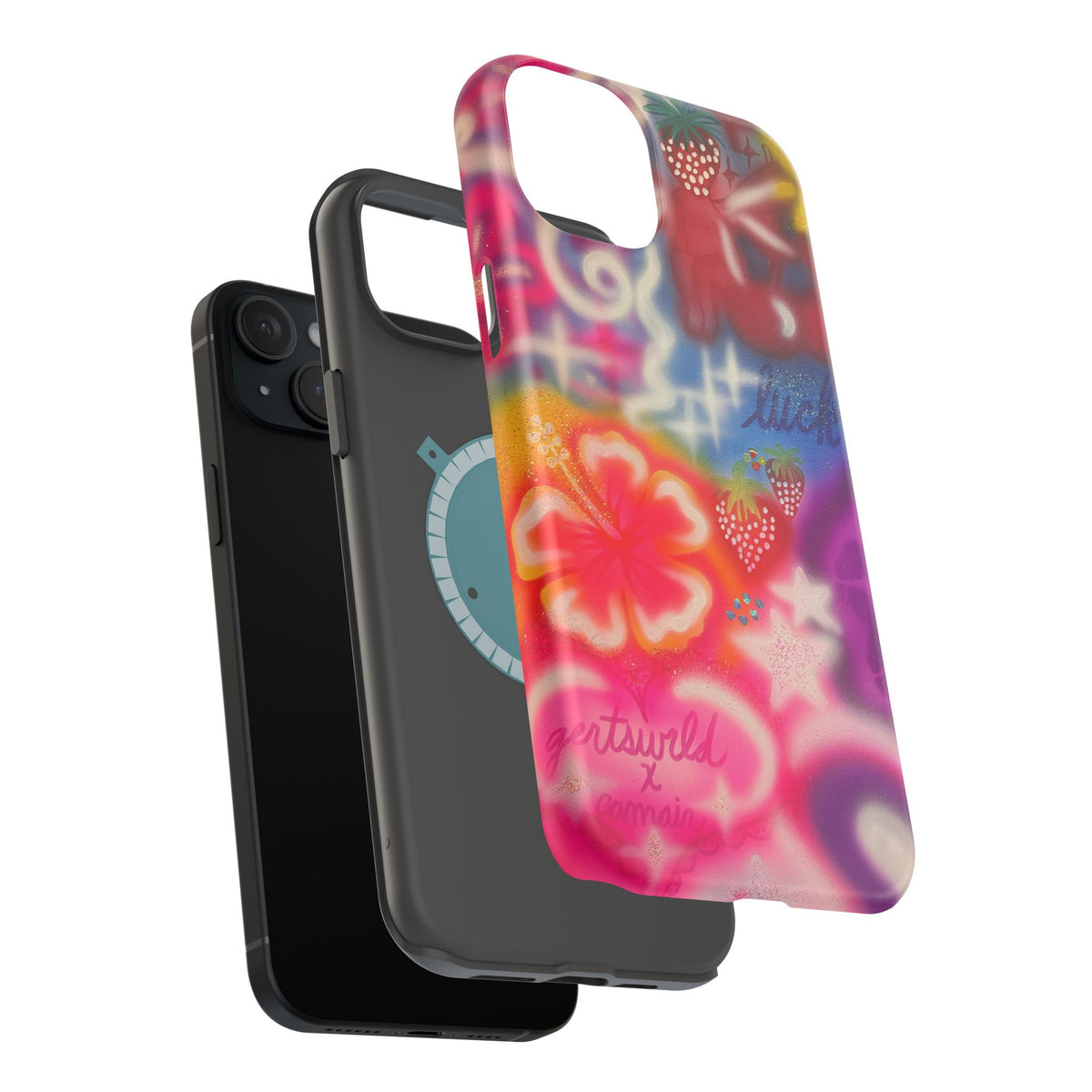 MagSafe „luck & luv“ Airbrush iPhone-Hülle