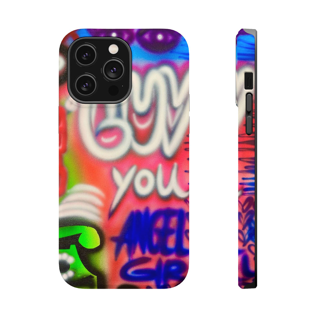 MagSafe "luv u angel girl" airbrush iPhone case