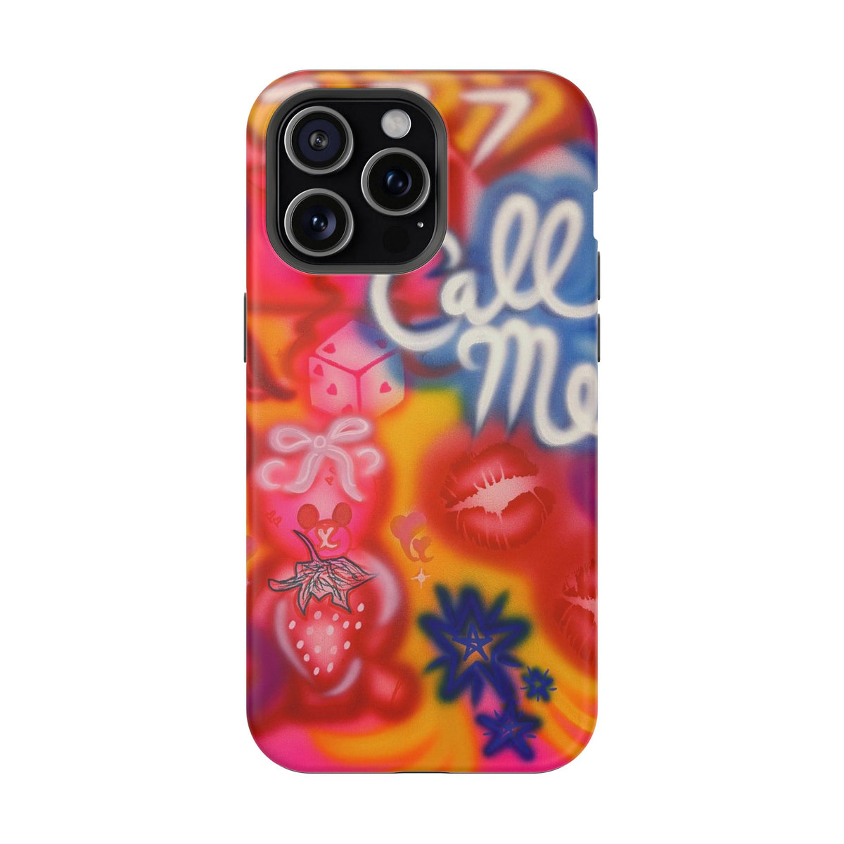 MagSafe "CALL ME!" airbrush iPhone case