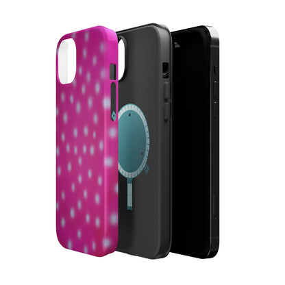 MagSafe "bubblegum polka dot" airbrush iPhone case