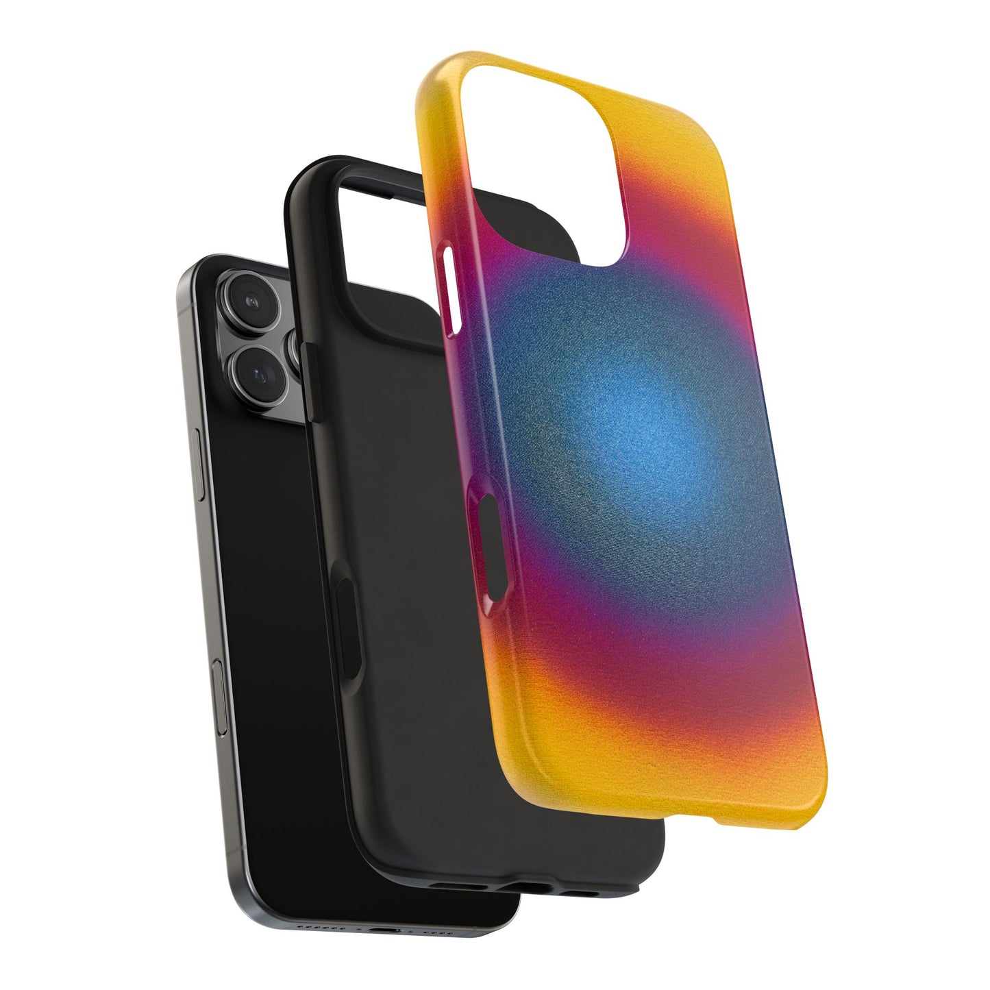 "blue raspberry aura" airbrush iPhone case