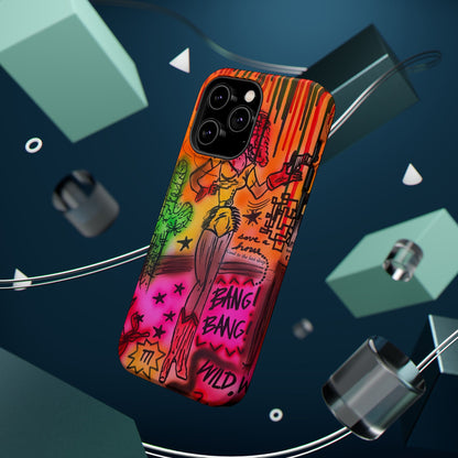 MagSafe "wild, wild west" airbrush iPhone case