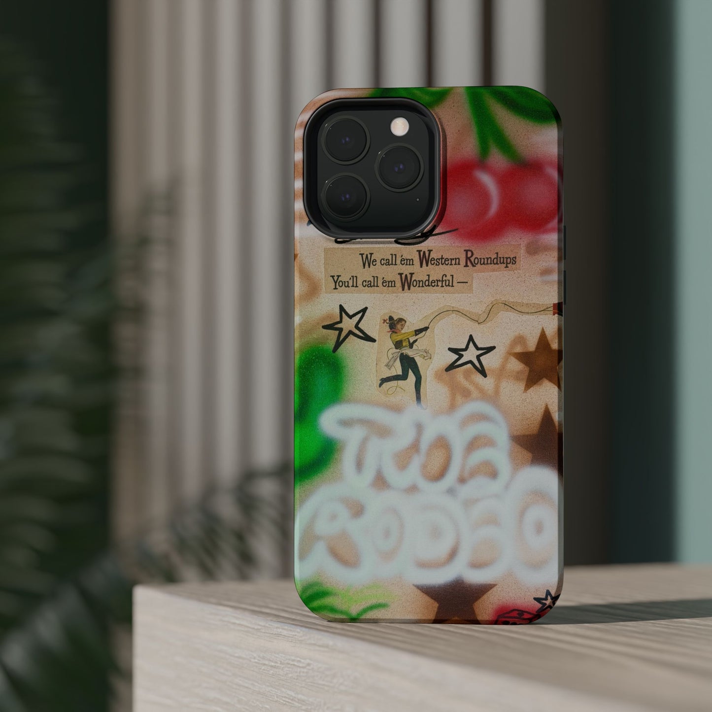 MagSafe "the rodeo" airbrush iPhone case