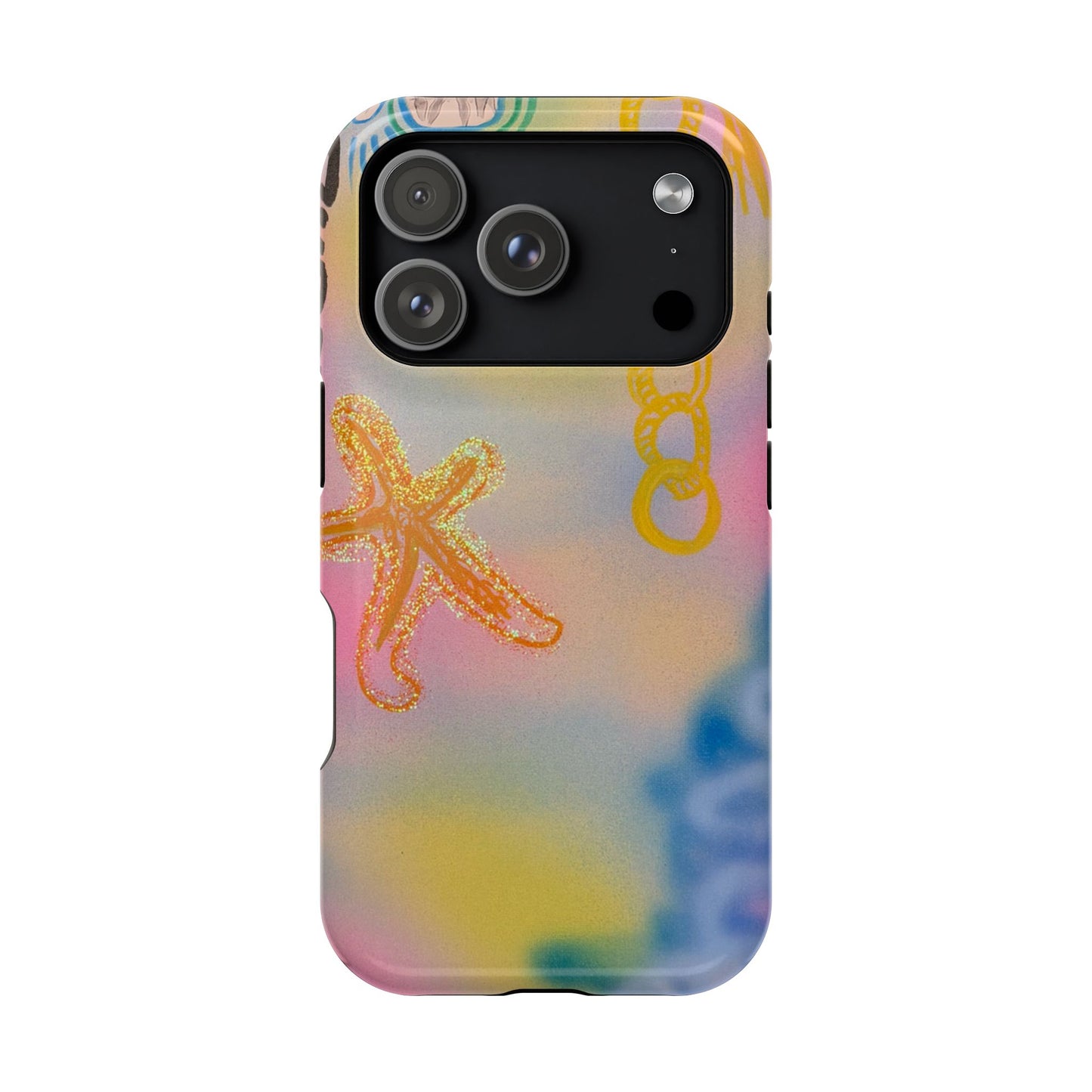 MagSafe "sweet starfish" airbrush iPhone case