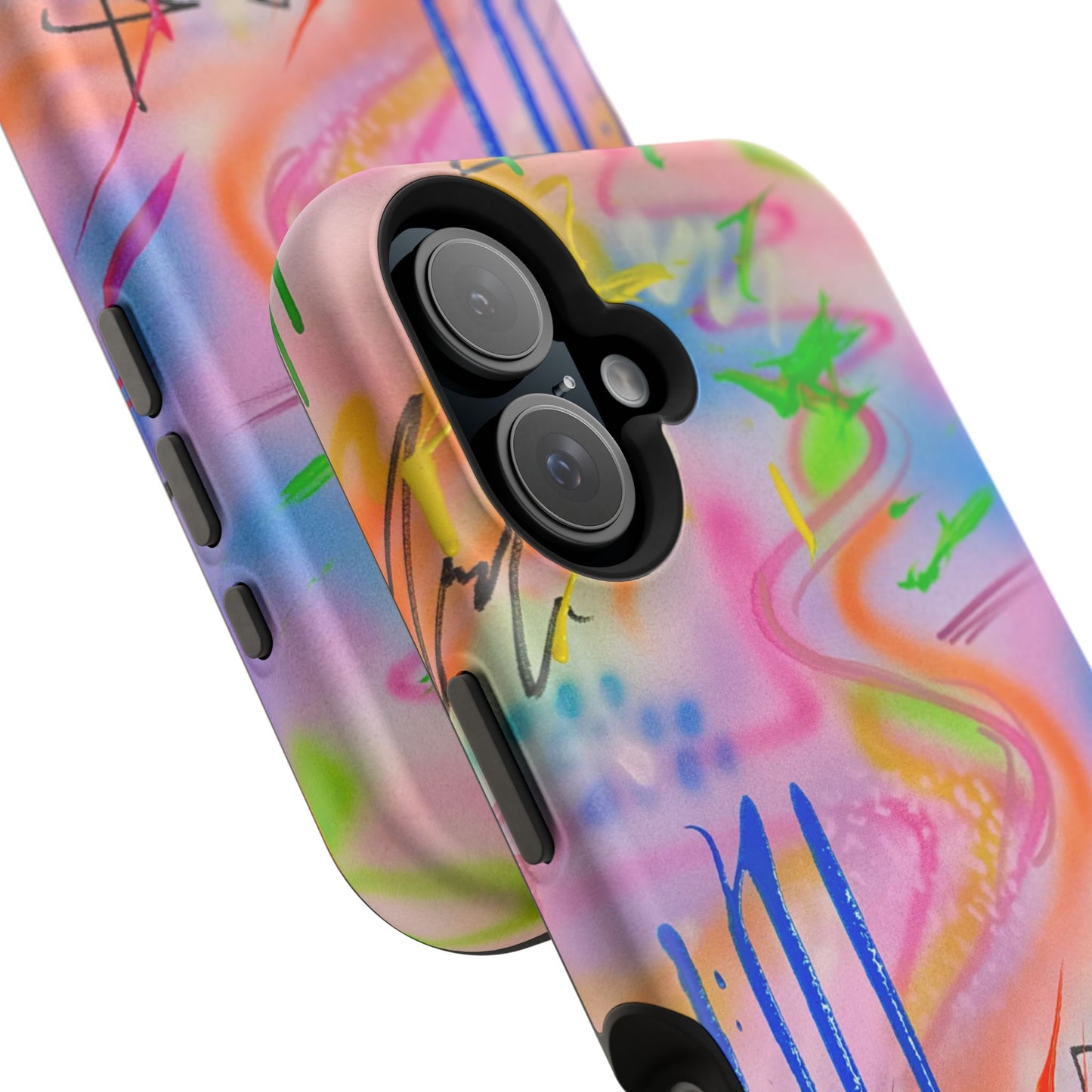 MagSafe "neon haze" airbrush iPhone case